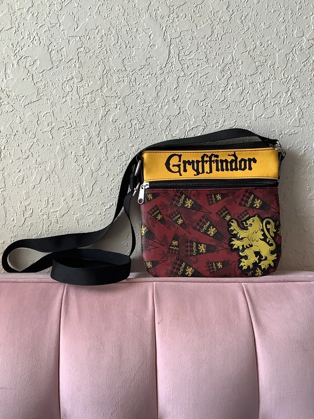 Gryffindor Red and Yellow Crossbody Messenger Bag - Official Design